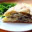 Слоеный пирог с картошкой и голубым сыром (spanokopita variation)