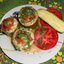 Фаршированные кабачки, запечённые в духовке