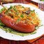 Фаршированные овощами и грибами перцы в духовке