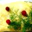 Кабачки с заливкой из творога