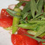 Майский овощной салат с помидорами и спаржей