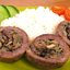 Мясные рулетики с грибной начинкой