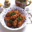 Запеченые золотистые куриные кусочки