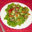 Салат из свежих овощей с мясом