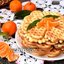 Крахмальные вафли с мандариновым вкусом