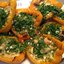Фаршированный перец половинками в духовке