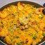 Испанская паэлья с креветками