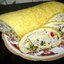 Сырно-яичный рулет с куриным фаршем
