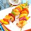 Овощные шашлыки с креветками
