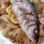 Сибас с кольраби