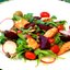 Салат с лососем и овощами