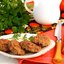 Котлеты из печёного баклажана