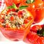 Перцы, фаршированные мясом и киноа