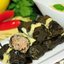 Долма из баранины и булгура под мятным соусом