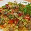 Фарфалле с грибами и куриным филе