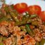 Стручковая фасоль с фаршем