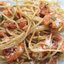 Макароны с креветками