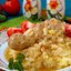 Куриные голени тушёные в сметанно-горчичном соусе