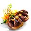 Подсушенная утиная грудка под соусом из красного вина с карамелизованным ку