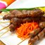 Куриные сердечки на шпажках