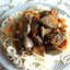Вермишель с куриной печенью