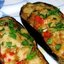 Овощные лодочки из баклажанов