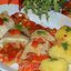 Рыбные конвертики с овощами
