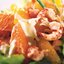 Салат из морепродуктов с апельсином и грейпфрутом