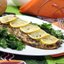 Горбуша в духовке с лимоном и зеленью