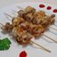 Куриное мясо на шпажках