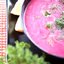 Свекольно-яблочный борщ со сметаной и фетой