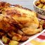 Запеченная курица с картошкой