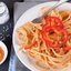 Спагетти с соусом из болгарского перца