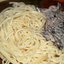 Спагетти со сливками и грибами