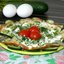 Омлет с брокколи и стручковой фасолью