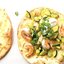 Лепешки с креветками и цуккини
