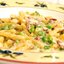 Паста с беконом и горошком