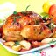 Курица, запеченная с корицей и яблоками