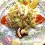 Салат морской с кальмарами и семгой