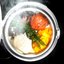 Свиная корейка с диким рисом, тыквой, помидорами и эстрагоном