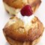 Маффины с малиной и творожно-лаймовой начинкой