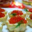 Тарталетки с икрой и творожным сыром