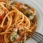 Спагетти с креветками