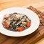Спагетти с чернилами каракатицы и морепродуктами