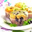 Маффины с черникой и овсяными хлопьями