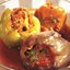 Консервированные перцы, фаршированные овощами