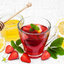 Имбирный чай с клубникой