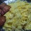 Паста с сыром и беконом