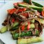 Огурцы с мясом по-корейски