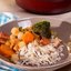 Сытный мясной горшочек